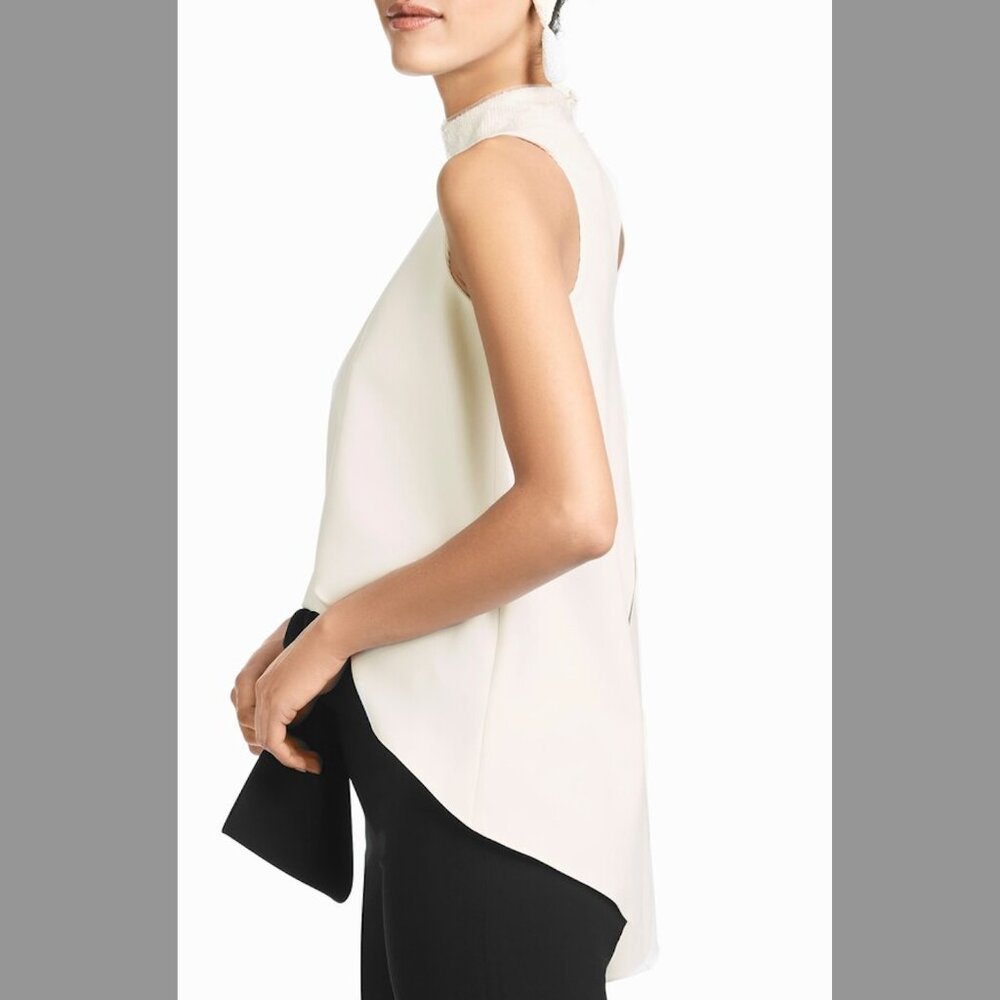 NWT Sachin + Babi "Keaton" Sequin Neck Sleeveless Blouse – Off-White – Small - Picture 3 of 10